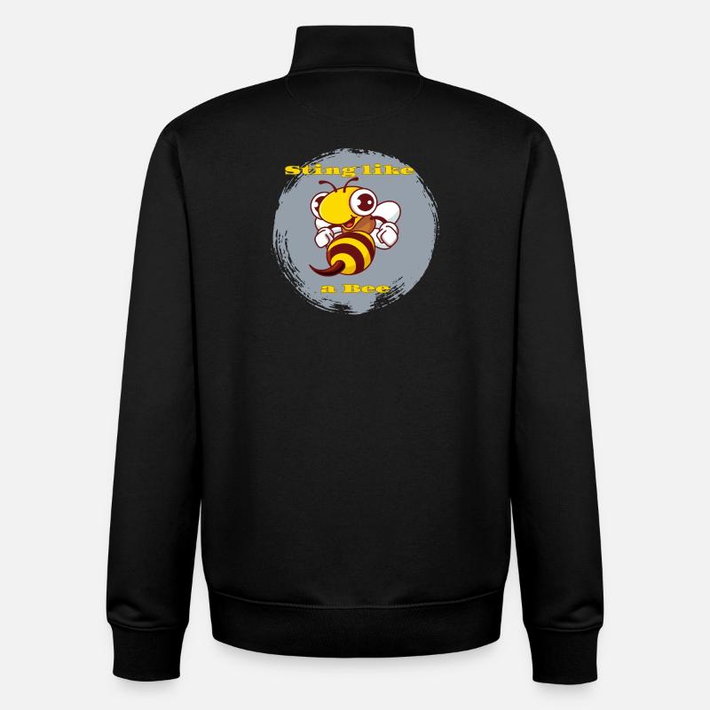 Sting like a bee - Unisex Organic Zip Sweatshirt von Stanley/Stella - Schwarz