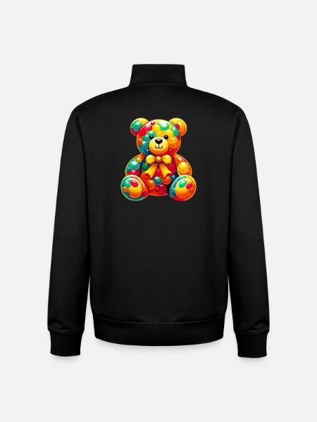Bear - Unisex Organic Zip Sweatshirt by Stanley/Stella - black