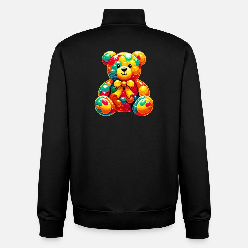Bär - Unisex Organic Zip Sweatshirt von Stanley/Stella - Schwarz