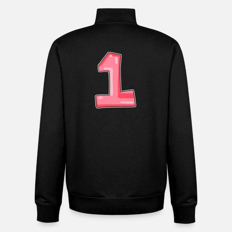 1 - Sweat zippé unisexe en coton bio Stanley/Stella - noir
