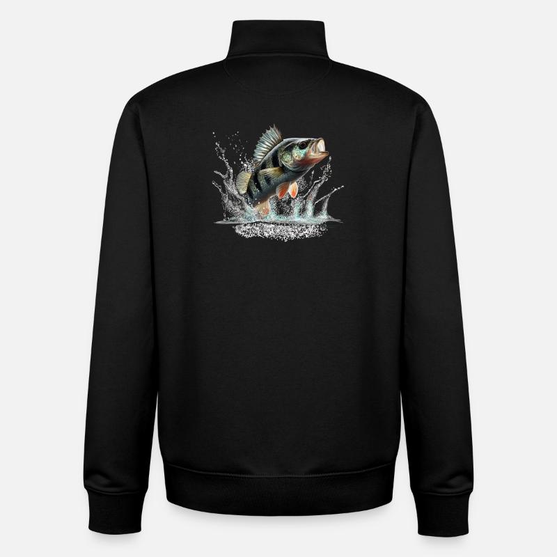 Perch - Unisex Organic Zip Sweatshirt by Stanley/Stella - black