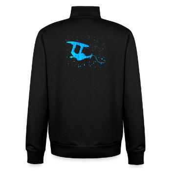 Water Sports, Stunt, Kitesurfer, Surfing, Surfing - Unisex Organic Zip Sweatshirt by Stanley/Stella - black - Back - AI Model Male 185 light (185cm)