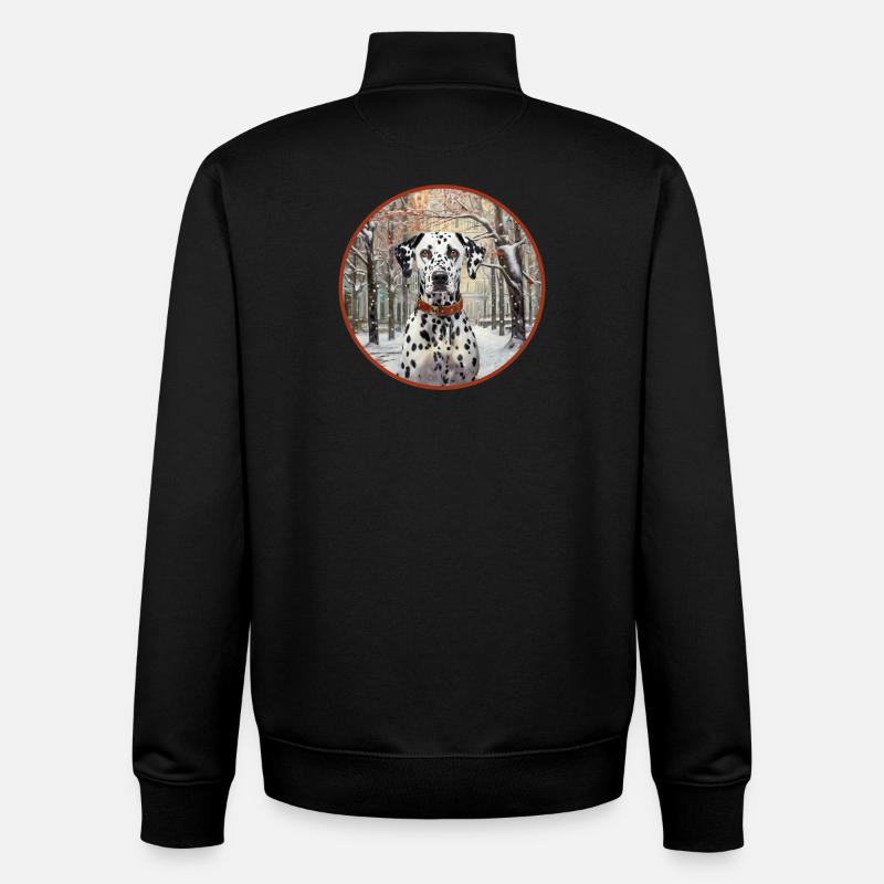 Dalmatiner in New York - Unisex Organic Zip Sweatshirt von Stanley/Stella - Schwarz