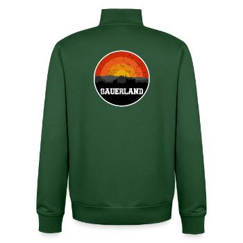 Sauerland Original Skyline - Unisex Organic Zip Sweatshirt by Stanley/Stella - bottle green - Back - AI Model Male 185 dark (185cm)