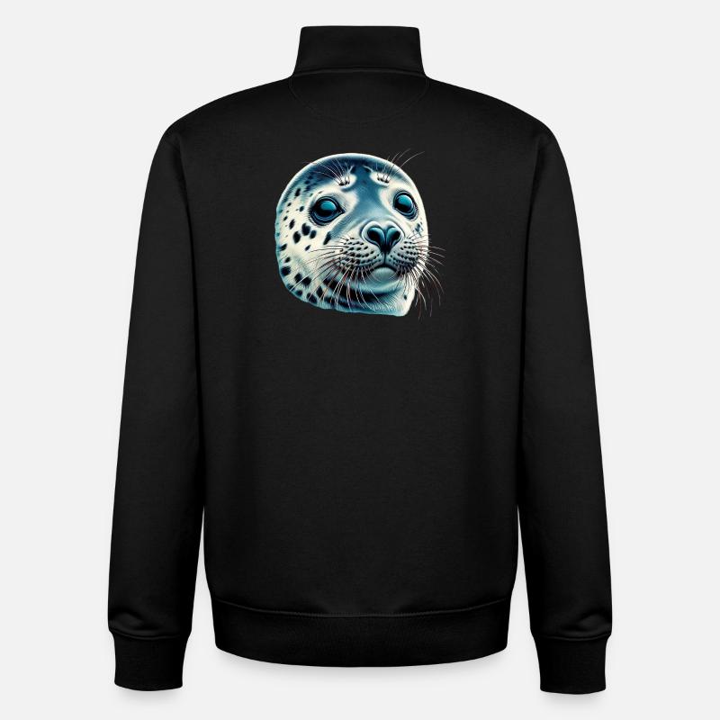 Siegel - Unisex Organic Zip Sweatshirt von Stanley/Stella - Schwarz