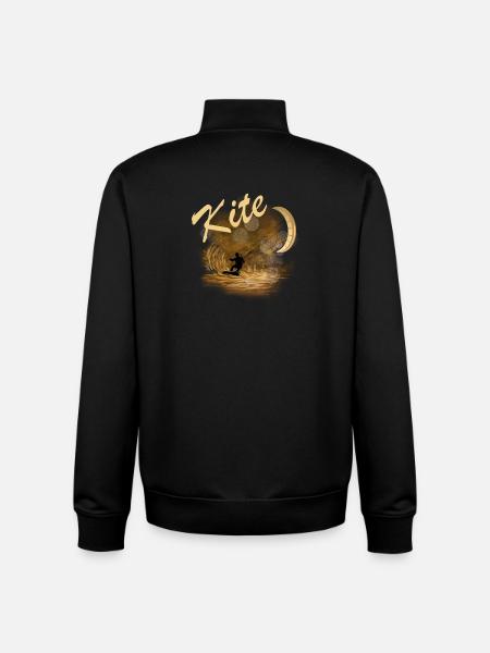 Kite - Unisex Organic Zip Sweatshirt von Stanley/Stella - Schwarz