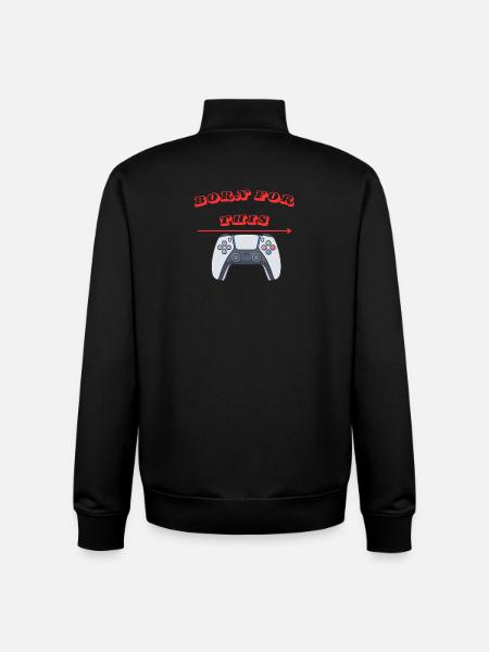 was Born for - Unisex Organic Zip Sweatshirt von Stanley/Stella - Schwarz