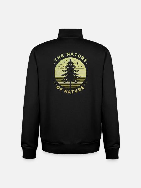 The Nature of Nature - Unisex Organic Zip Sweatshirt by Stanley/Stella - black