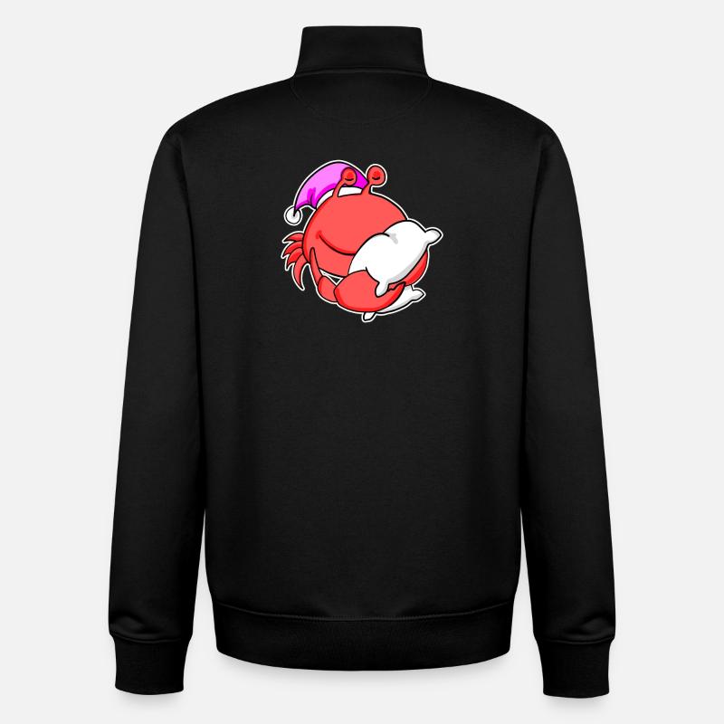 Krabbe Müde Ausschlafen Schlafen Mädchen - Unisex Organic Zip Sweatshirt von Stanley/Stella - Schwarz