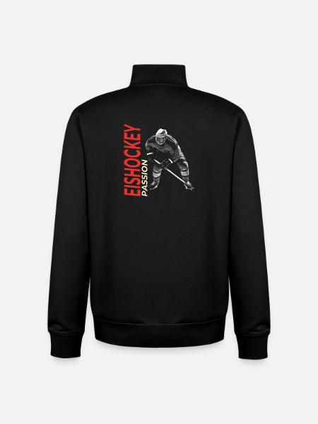 Eishockey Passion - Unisex Organic Zip Sweatshirt von Stanley/Stella - Schwarz
