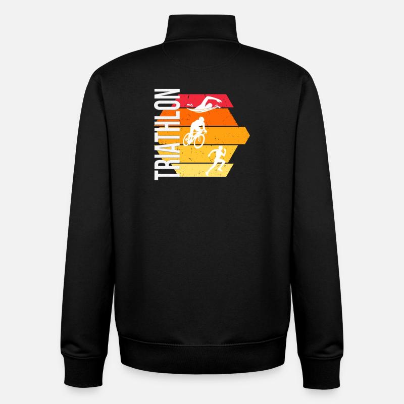 Triathlon - Unisex Organic Zip Sweatshirt von Stanley/Stella - Schwarz