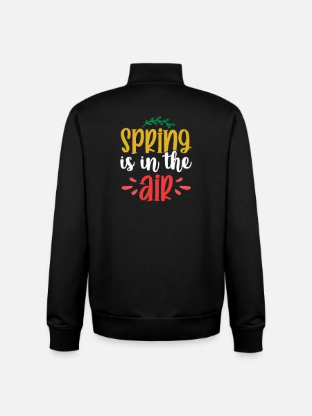 Spring is in the Air - Unisex Organic Zip Sweatshirt by Stanley/Stella - black