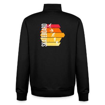 Skateboard - Unisex Organic Zip Sweatshirt von Stanley/Stella - Schwarz - Hinten - AI Model Male 185 light (185cm)