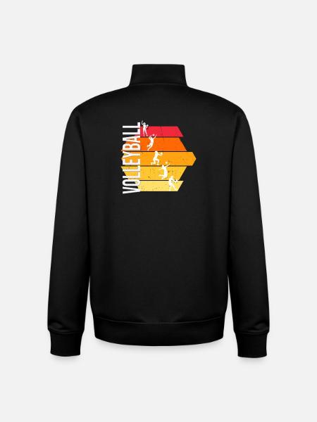 Volleyball - Unisex Organic Zip Sweatshirt von Stanley/Stella - Schwarz
