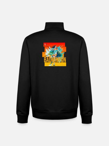 Badminton - Unisex Organic Zip Sweatshirt von Stanley/Stella - Schwarz