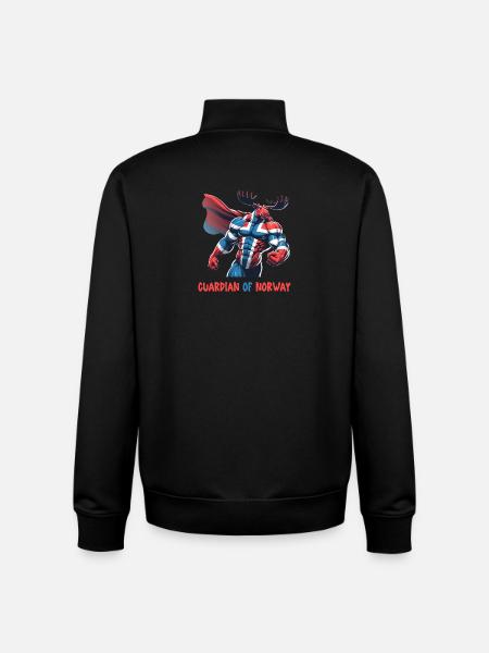 Guardians of Norway Elk - Unisex Organic Zip Sweatshirt by Stanley/Stella - black