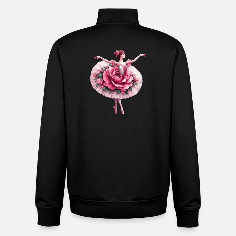 Balletttänzerin mit Tutu - Unisex Organic Zip Sweatshirt von Stanley/Stella - Schwarz