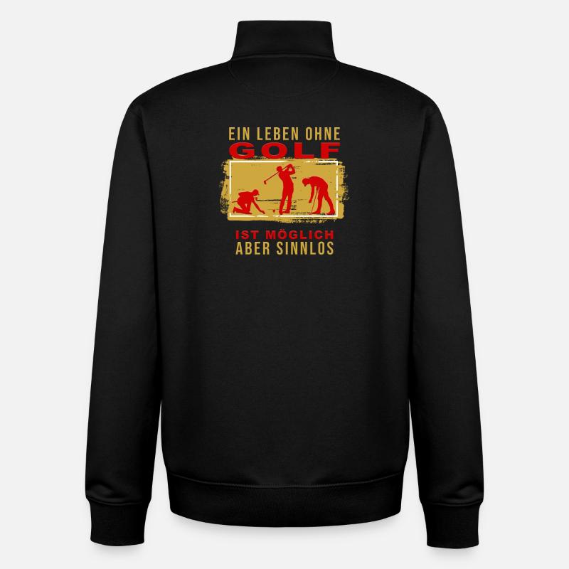 Ein Leben ohne ist möglich - Unisex Organic Zip Sweatshirt von Stanley/Stella - Schwarz
