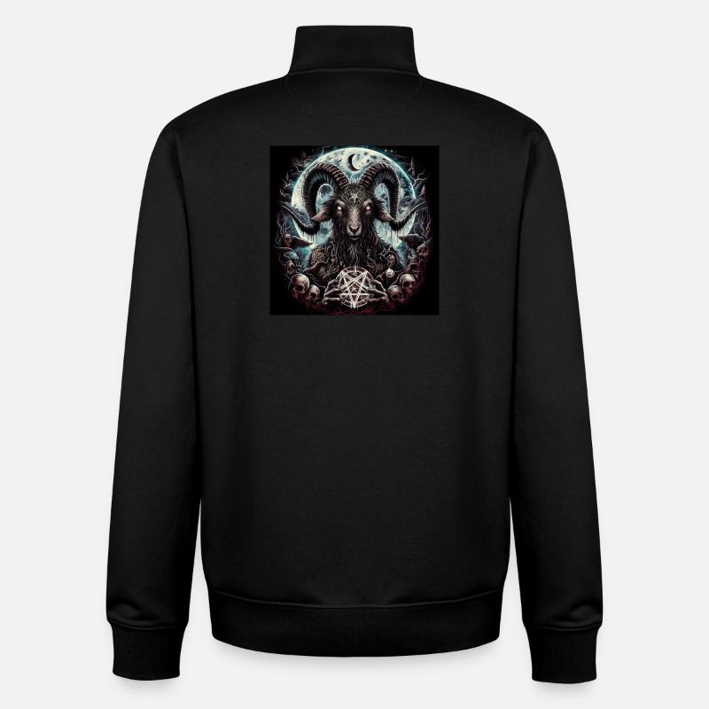Ziegenbock - Unisex Organic Zip Sweatshirt von Stanley/Stella - Schwarz