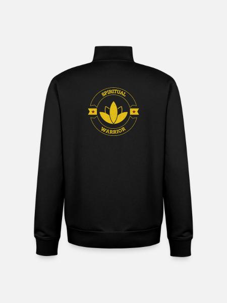 Spiritual Warrior motivation - Sweat zippé unisexe en coton bio Stanley/Stella - noir
