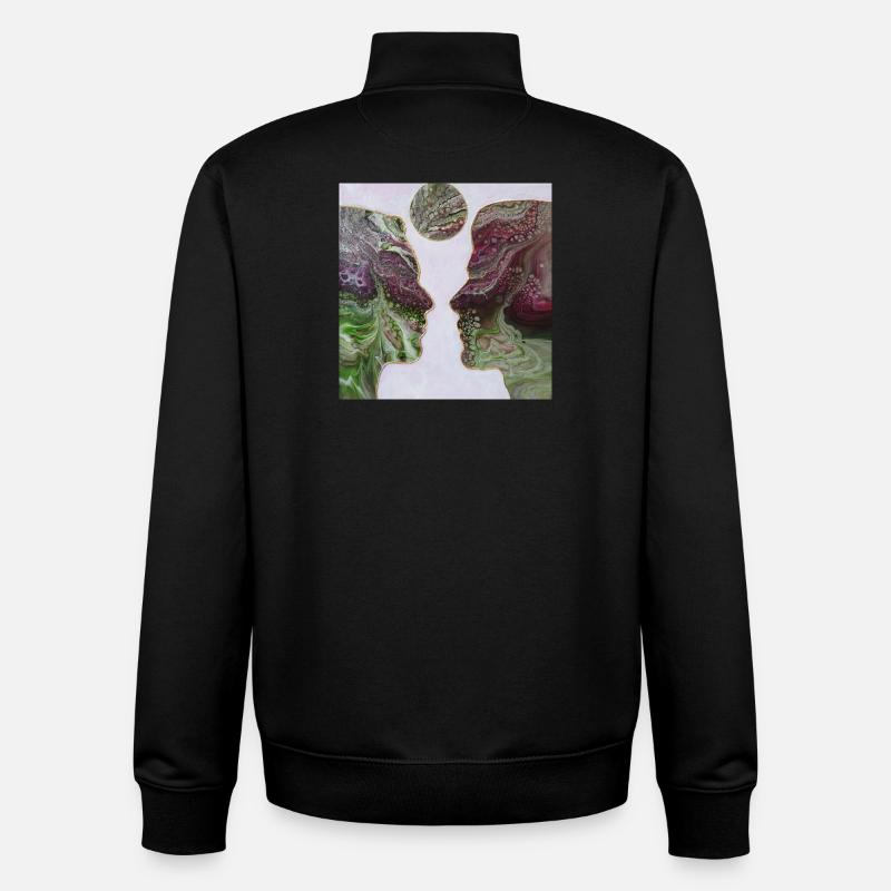 Zusammen - Unisex Organic Zip Sweatshirt von Stanley/Stella - Schwarz