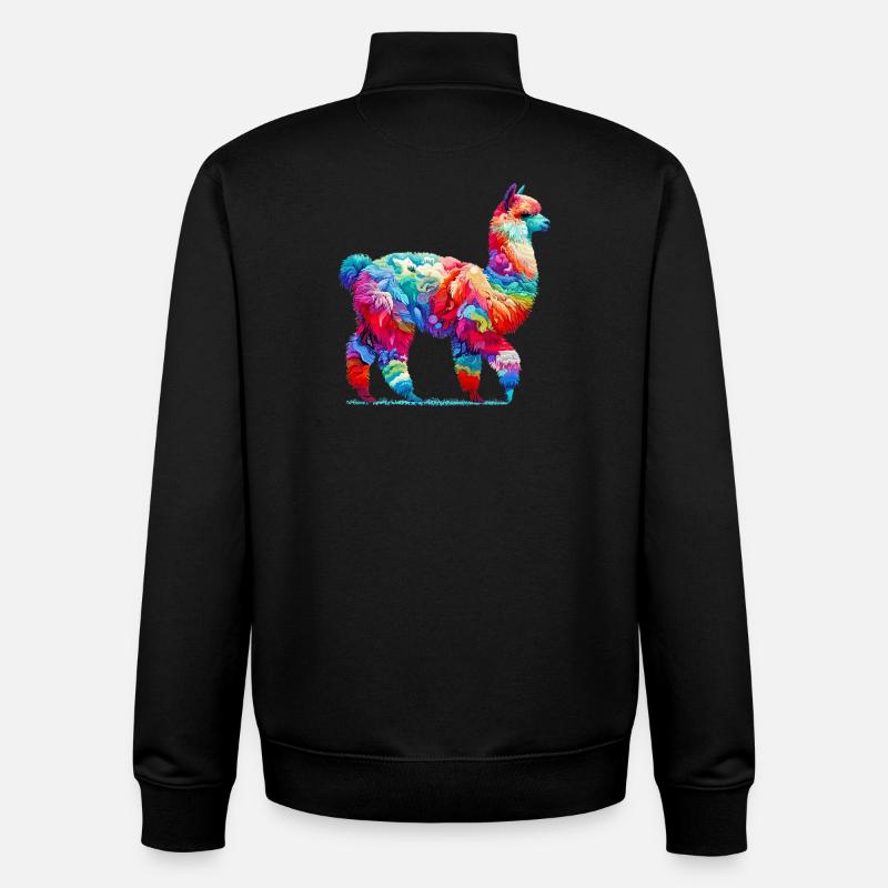 Alpaka - Unisex Organic Zip Sweatshirt von Stanley/Stella - Schwarz