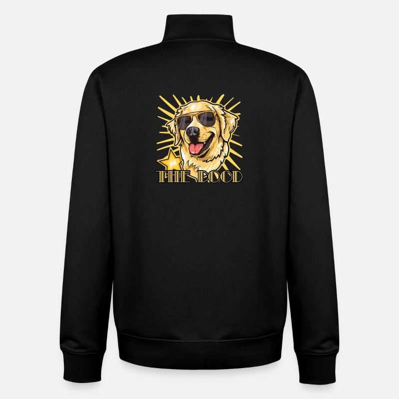 Le Dood - Sweat zippé unisexe en coton bio Stanley/Stella - noir