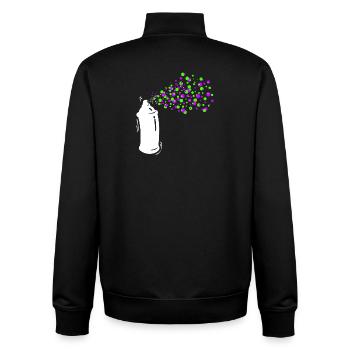 Graffiti Sprayer Spray Can Art Street Art - Unisex Organic Zip Sweatshirt by Stanley/Stella - black - Back - AI Model Male 185 light (185cm)