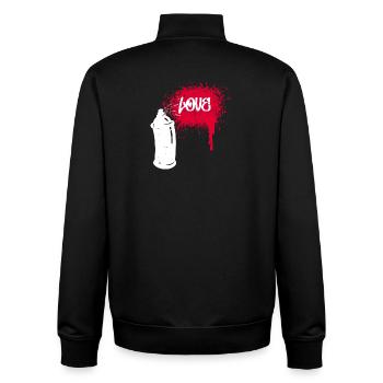 Spraydose Graffiti Sprayer Zeichnen Illustration - Unisex Organic Zip Sweatshirt von Stanley/Stella - Schwarz - Hinten - AI Model Male 185 light (185cm)