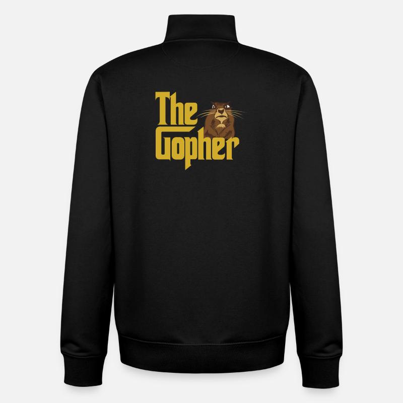 The Gopher - Unisex Organic Zip Sweatshirt by Stanley/Stella - black