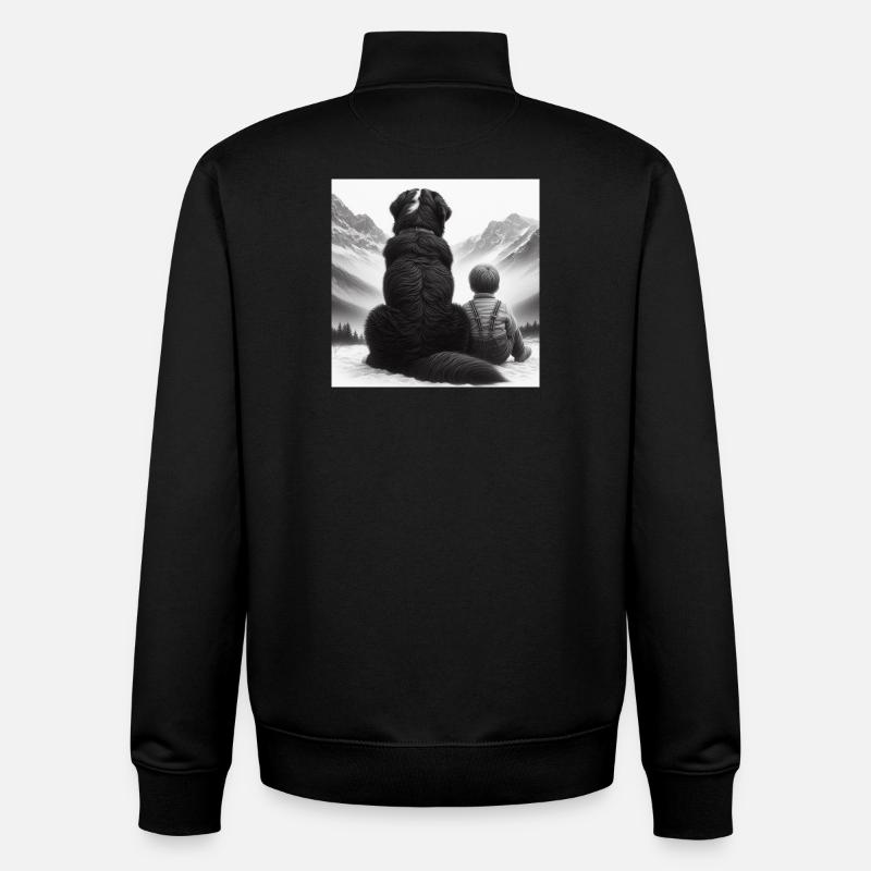 Berner Sennenhund - Unisex Organic Zip Sweatshirt von Stanley/Stella - Schwarz