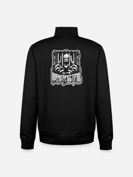 respect monster disrespectful ego trip pain - Unisex Organic Zip Sweatshirt by Stanley/Stella - black