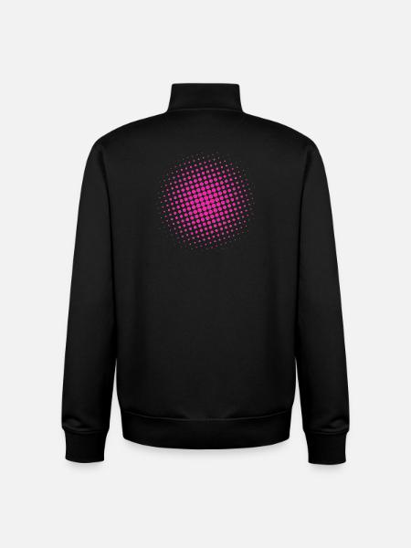 Grid red - Unisex Organic Zip Sweatshirt by Stanley/Stella - black