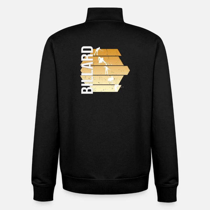 Billard - Unisex Organic Zip Sweatshirt von Stanley/Stella - Schwarz