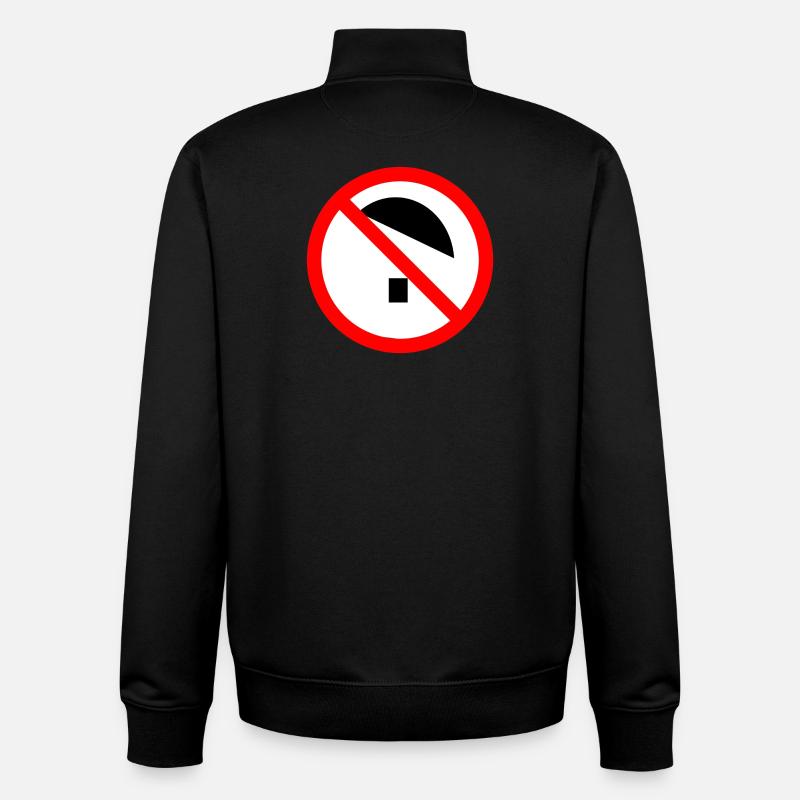 No Nazis - Unisex Organic Zip Sweatshirt von Stanley/Stella - Schwarz