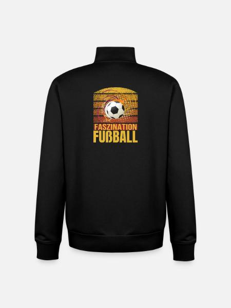 Faszination Fußball - Unisex Organic Zip Sweatshirt von Stanley/Stella - Schwarz