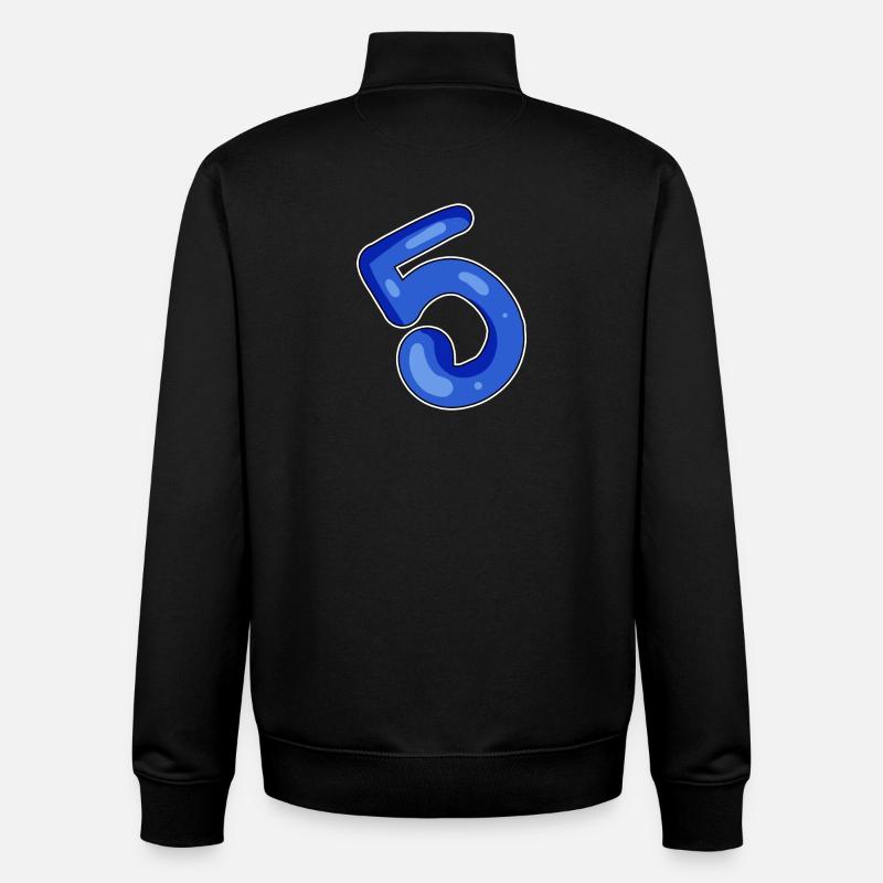 5 Blau - Unisex Organic Zip Sweatshirt von Stanley/Stella - Schwarz