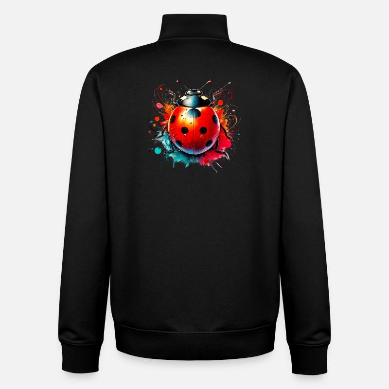 Marienkäfer - Unisex Organic Zip Sweatshirt von Stanley/Stella - Schwarz