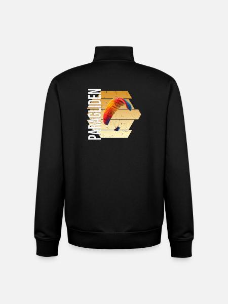 Paragliden - Unisex Organic Zip Sweatshirt von Stanley/Stella - Schwarz