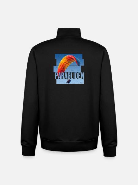 Paragliden - Unisex Organic Zip Sweatshirt von Stanley/Stella - Schwarz