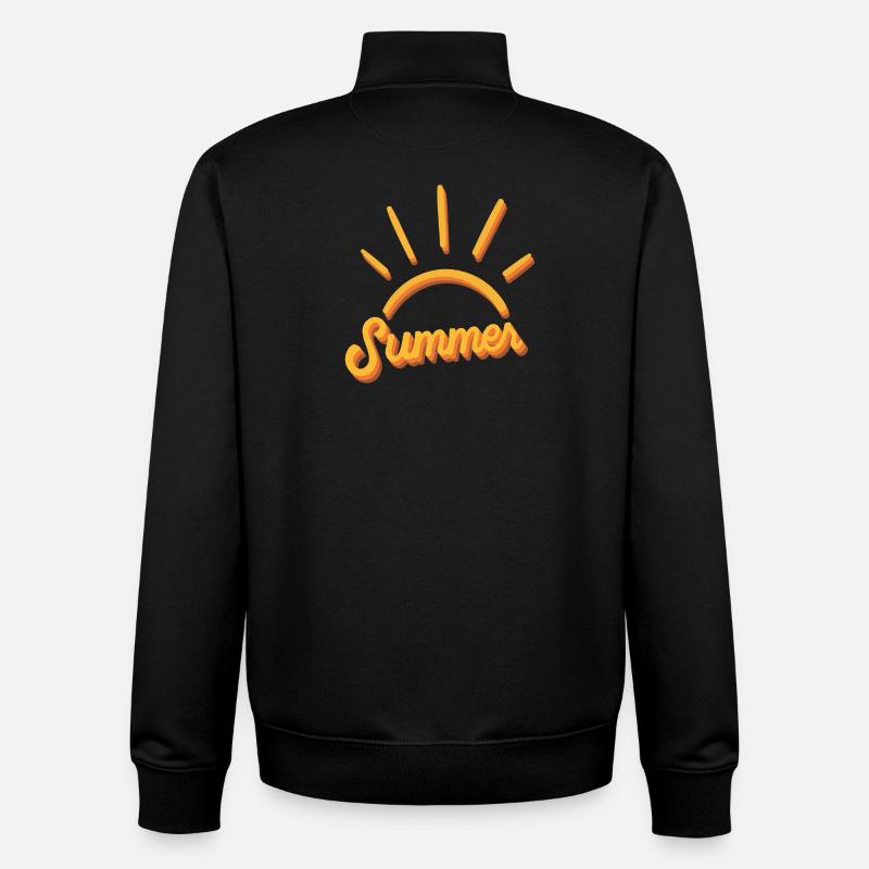 Sommer - Summer - Unisex Organic Zip Sweatshirt by Stanley/Stella - black