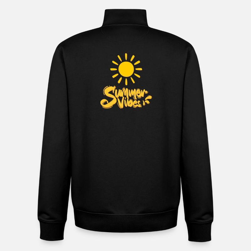 Summer Vibes - Unisex Organic Zip Sweatshirt von Stanley/Stella - Schwarz