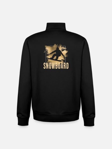 Snowboard - Unisex Organic Zip Sweatshirt von Stanley/Stella - Schwarz