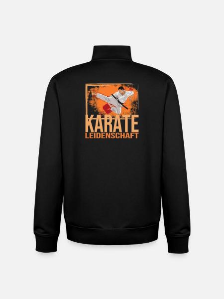 Karate Leidenschaft - Unisex Organic Zip Sweatshirt von Stanley/Stella - Schwarz
