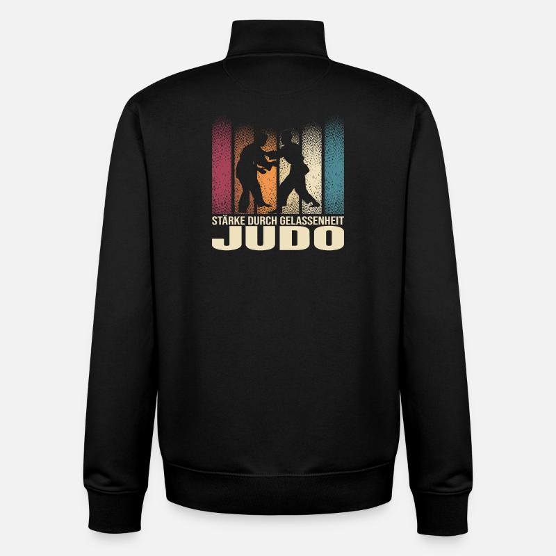 Stärke durch Gelassenheit - Judo - Unisex Organic Zip Sweatshirt von Stanley/Stella - Schwarz