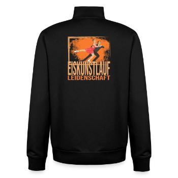 Eiskunstlauf Leidenschaft - Unisex Organic Zip Sweatshirt von Stanley/Stella - Schwarz - Hinten - AI Model Male 185 light (185cm)