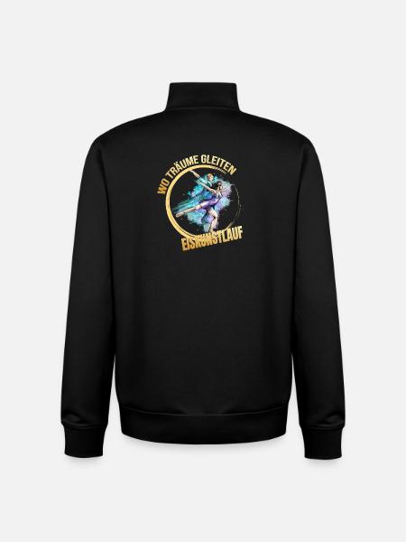 Wo träume gleiten - Eiskunstlauf - Unisex Organic Zip Sweatshirt von Stanley/Stella - Schwarz