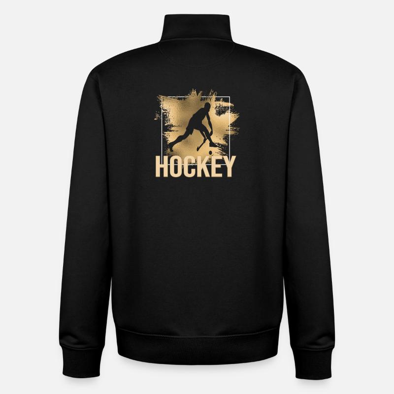 Hockey - Unisex Organic Zip Sweatshirt von Stanley/Stella - Schwarz