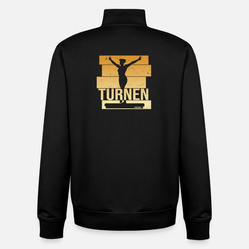Turnen - Unisex Organic Zip Sweatshirt von Stanley/Stella - Schwarz