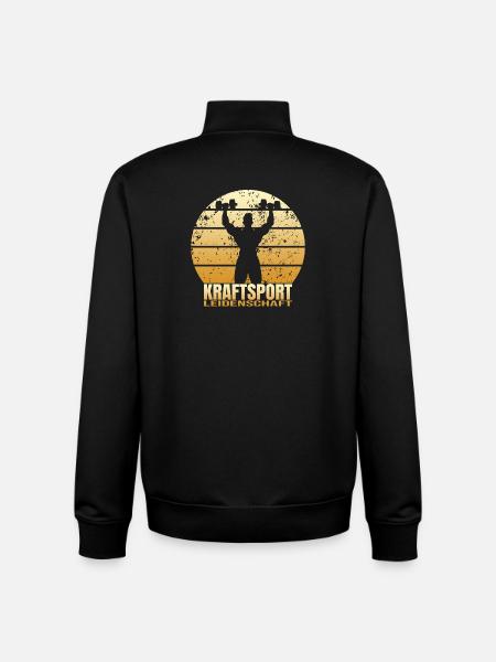 Kraftsport Leidenschaft - Unisex Organic Zip Sweatshirt von Stanley/Stella - Schwarz